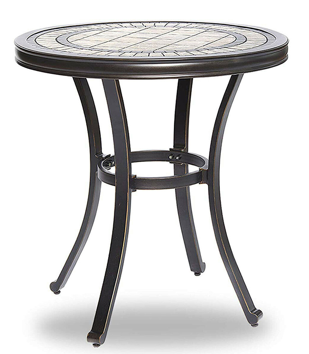 Fleur De Lis Living 28"X28.6" Round Bistro Patio Table Contemporary